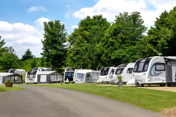 Caravans on site